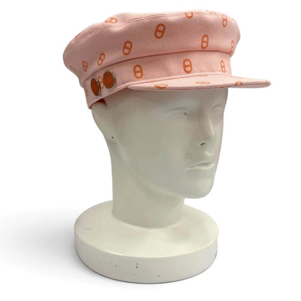 Hermes Casquette Vauban Toile H Chaine d'Ancre Sellier Cotton Cap